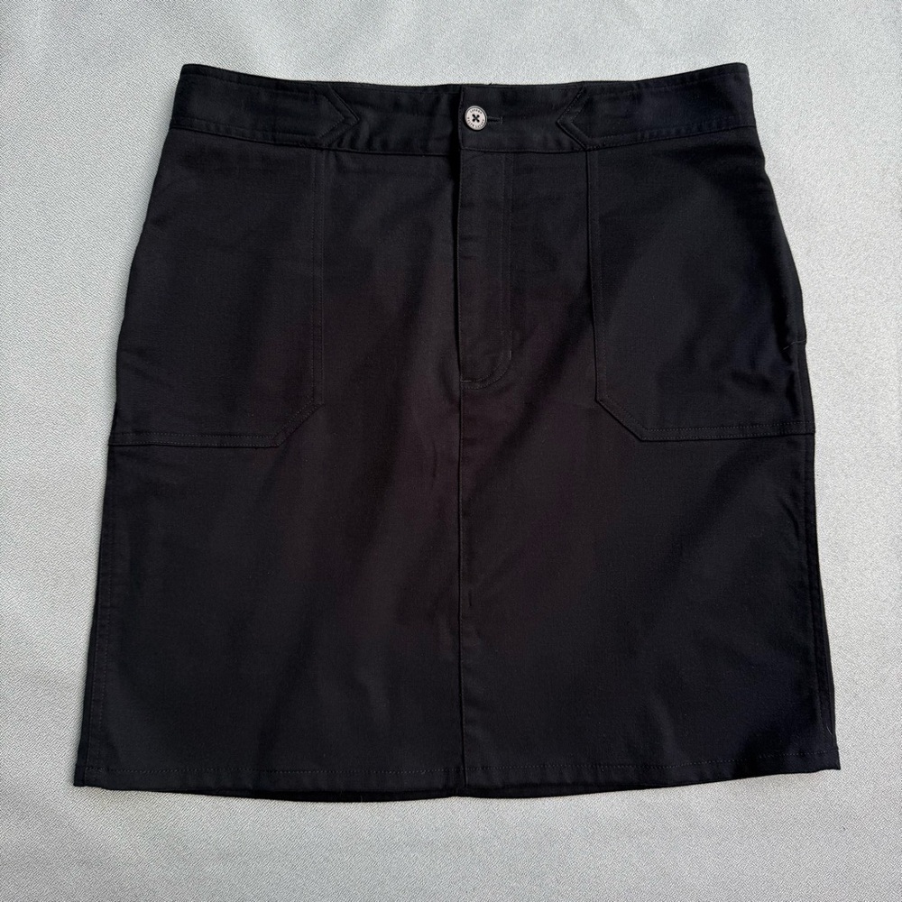 Lauren Ralph Lauren Women’s Black Mini Cotton Skirt Women’s Pockets Black 12